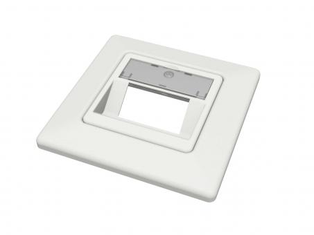 Modulaufnahme leer 2-fach inklusive Abdeckrahmen 