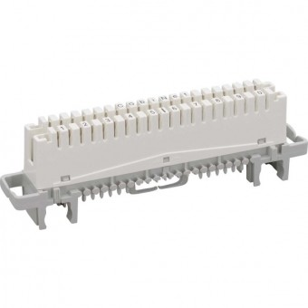 LSA-Trennleiste 2/10 zu 10 DA  Ohne Farbcode  Für Profil-Rundstangen und Montagewanne/-kanal  Große  