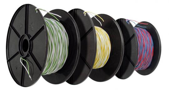 YV 2x0,5/0,9 weiss/gelbRolle a 100m 