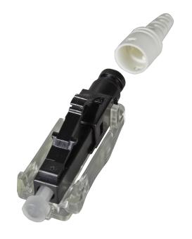 LC Steckverbinder MM50/125 OM2 schwarz, feldkonfektionierbar 