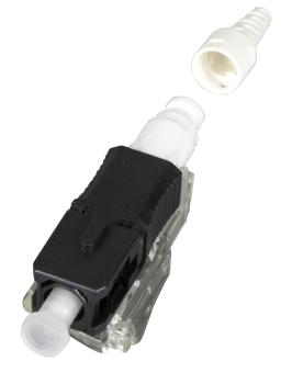 SC Steckverbinder MM50/125 OM2 schwarz, feldkonfektionierbar 