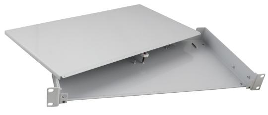 Spleißbox ohne Frontfest, RAL9005, 1HE 