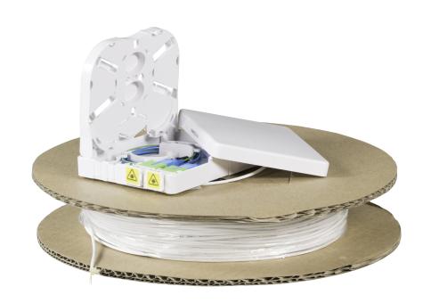 FTTX Compact Box 2x SC/APC Kupplung SX &2x SC/APC SM G657A2 2F Pigtail , 20 m 