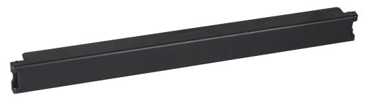 Blindplatte 19" 1HE "Snap-In",Kunststoff, schwarz 