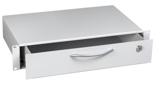 Dokumentenschubl. 2HE RAL9005abschliessbar mit 2 Schlüsseln 