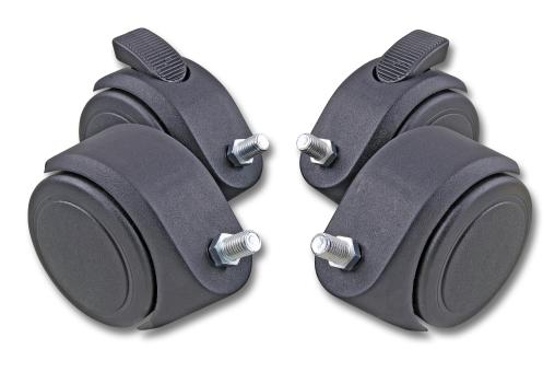 Rollen Set a´ 4 Stk.80mm mit Feststeller 