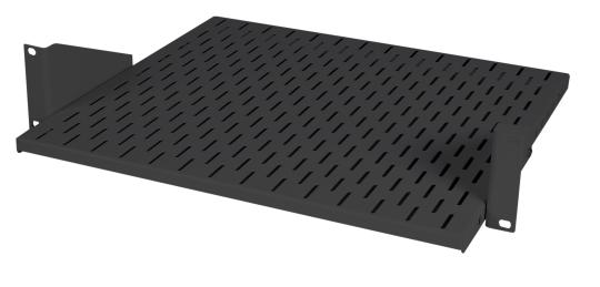 Fachboden 2HE RAL9005Belastung max 25 kg 400mm tief 