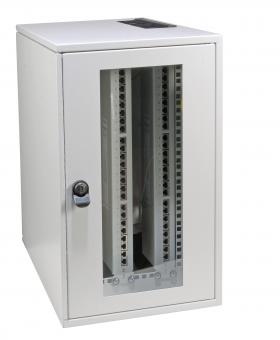 19" Wandgehäuse 5HE vertikal,1-teilig, RAL7035 