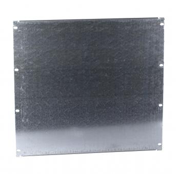 19" Montageplatte 10HE,3mm Stahlblech verzinkt, ungelocht 