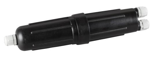 Glasfasermuffe für 2x 12 Schrumpf-Spleissschutz / Abzweig 