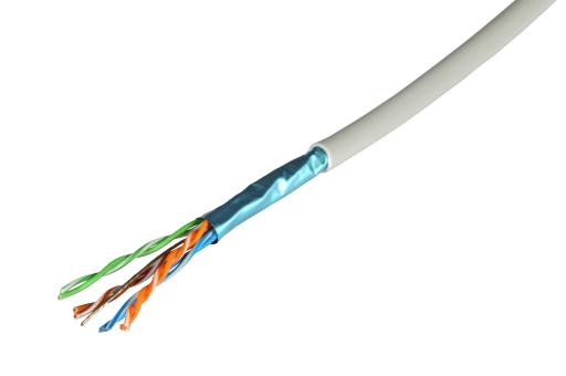 Patchkabel Cat5e F/UTP 300MHz4x2xAWG26, FRNC-B, grau 