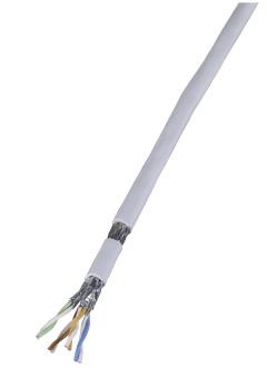 Patchkabel Cat.7 PiMF UC900MHzSS27 4P, FRNC-B, grau 