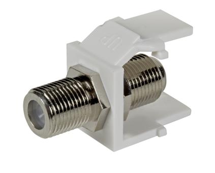 Keystone mit F-Verbinderschwarz 