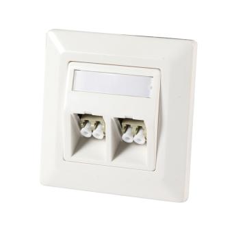 LWL Rahmenset für 2 x E2000®,SC-Simplex, LC-Duplex, RAL9010 