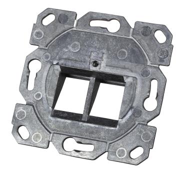 Tragring 2-fach, für Keystones, RJ45,designfähig TAE 