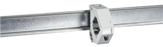 RJ45 Keystonehalter 1-fachfür Hutschiene 