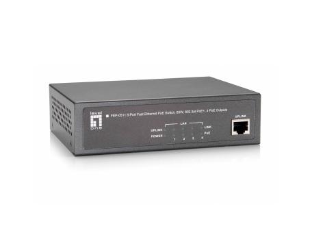 5-Port Fast Ethernet PoE Switch, 120W,802.3at PoE+, 4 PoE Outputs 