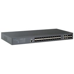 28-Port L2 Managed Gigabit Fiber Switch, 24x 100/1000 SFP, 4x Combo RJ45/SFP 