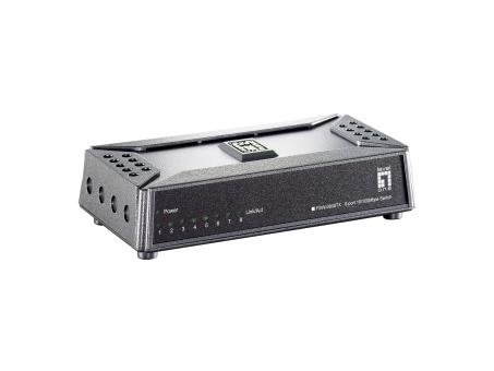 8 Port 10/100Mbps Fast EthernetSwitch, ultracompact 