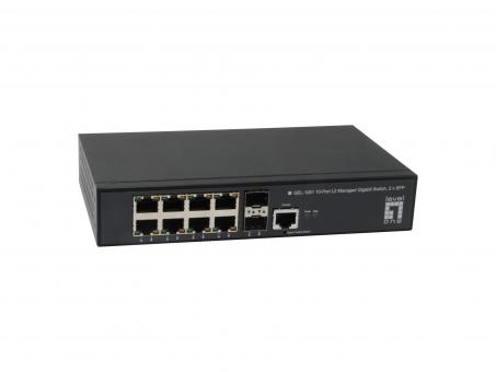 10-Port L2 Managed Gigabit Switch,2x SFP 
