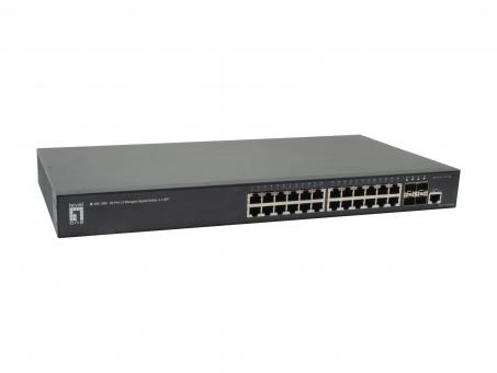 28-Port L2 Managed Gigabit Switch, 4 x SFP 