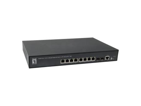 10-Port L2 Managed Gigabit PoE Switch,2x SFP, 802.3at PoE+, 125W 