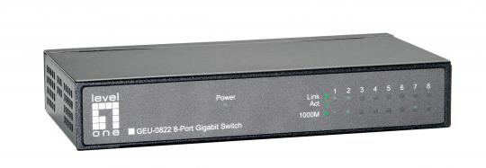 8 Port 10/100/1000Mbit/s 