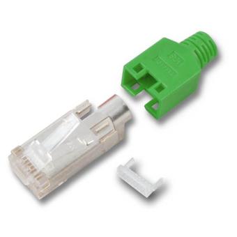 RJ45-Hirose Stecker TM11 grün100 Stk, 3 Elemente, Cat. 5e 
