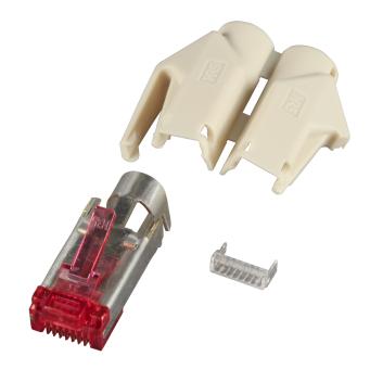 RJ45-Hirose Stecker TM21 beige50 Stk, 3 Elemente, Cat. 6 
