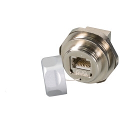 RJ45 Cat.6A IP67 Durchführungskupplung Buchse / Buchse, Service Port 