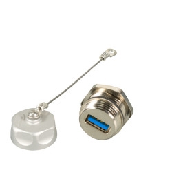 USB3.0 IP67 DurchführungskupplungType A Buchse / Type A Buchse 
