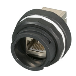 RJ45 IP68 Buchsengehäuse für Keystone Module undAdapter, Bayonetverschluß nach IEC61076-3-106 