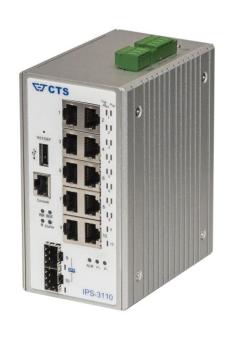 Hutschienen Switch 8x 100/1000T RJ45 mit PoE 2 x 100/1000 SFP 