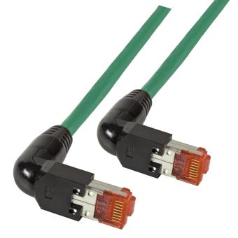 RJ45 Patchkabel S/FTP, Cat.6A, 2x TM2190°, UC900, 10m, grün 