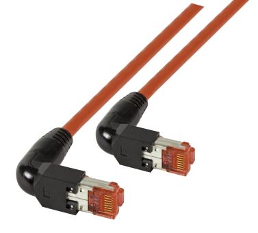 RJ45 Patchkabel S/FTP, Cat.6A, 2x TM2190°, UC900, 2m, rot 