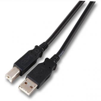 USB2.0 Anschlusskabel A-B, St.-St.,1,8m, grau, Classic 