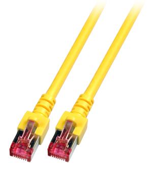 RJ45 Patchkabel S/FTP, Cat.6, LSZH,10m, gelb 