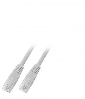 RJ45 Patchkabel U/UTP, Cat.6 umspritzt, 15m grau 