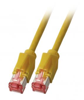 RJ45 Patchkabel S/FTP, Cat.6A, TM21,Leoni-Kerpen F6-90 S/F, 10,0m, gelb 