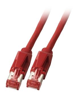 RJ45 Patchkabel S/FTP, Cat.6A, TM21,Leoni-Kerpen F6-90 S/F, 5,0m, rot 