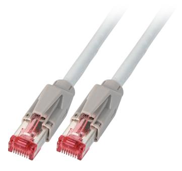 RJ45 Patchkabel S/FTP, Cat.6A, TM21,Dätwyler 7702, 10m, grau 