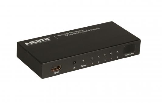 HDMI™ Switch 5-Port, inkl. FB3D/1080p, HDCP, inkl. Netzteil 
