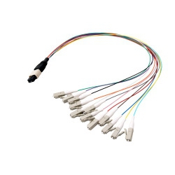 MTP®-M/LC/APC 12-Fasermatrix Patchkabel OS2,LSZH gelb, 1m 
