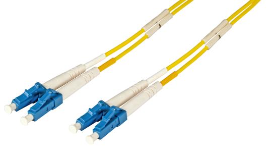 Duplex Patchkabel LC-LC 9/125µ, OS2, LSZH,gelb, 2.0mm, 15m 