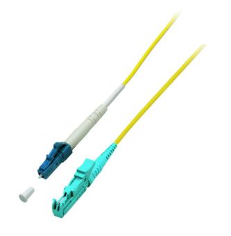 Simplex Patchkabel LC-E2000® 9/125µ, OS2,LSZH, gelb, 3.0mm, 15m 