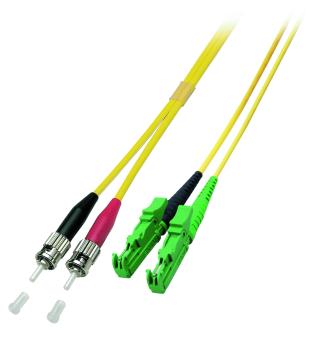 Duplex Patchkabel E2000/APC8°/ST    20m, LSZH, 9/125 