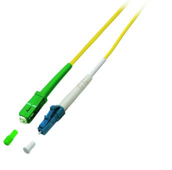 Simplex Patchkabel LC-SC/APC 9/125µ, OS2,LSZH, gelb, 2.0mm, 5m 