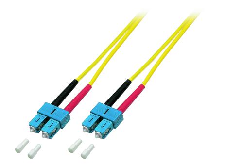 Duplex Patchkabel SC-SC 9/125µ, OS2, LSZH,gelb, 3.0mm, 3m 