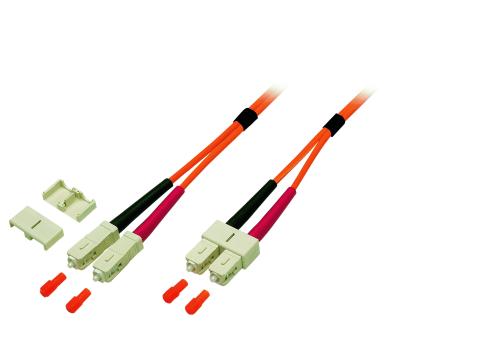 Duplex Patchkabel SC-SC 50/125µ, OM2, LSZH,orange, 3.0mm, 3m 