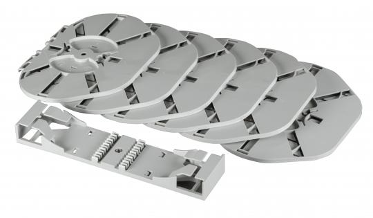 Zubehör Spleißkassetten Heat6 Kassetten (6x8) 4mm hoch 